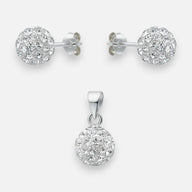 Conjunto Esfera Strass 10 mm