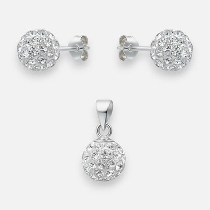 Conjunto Esfera Strass 10 mm