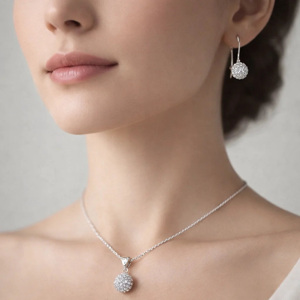 Conjunto Esfera Strass 6 mm