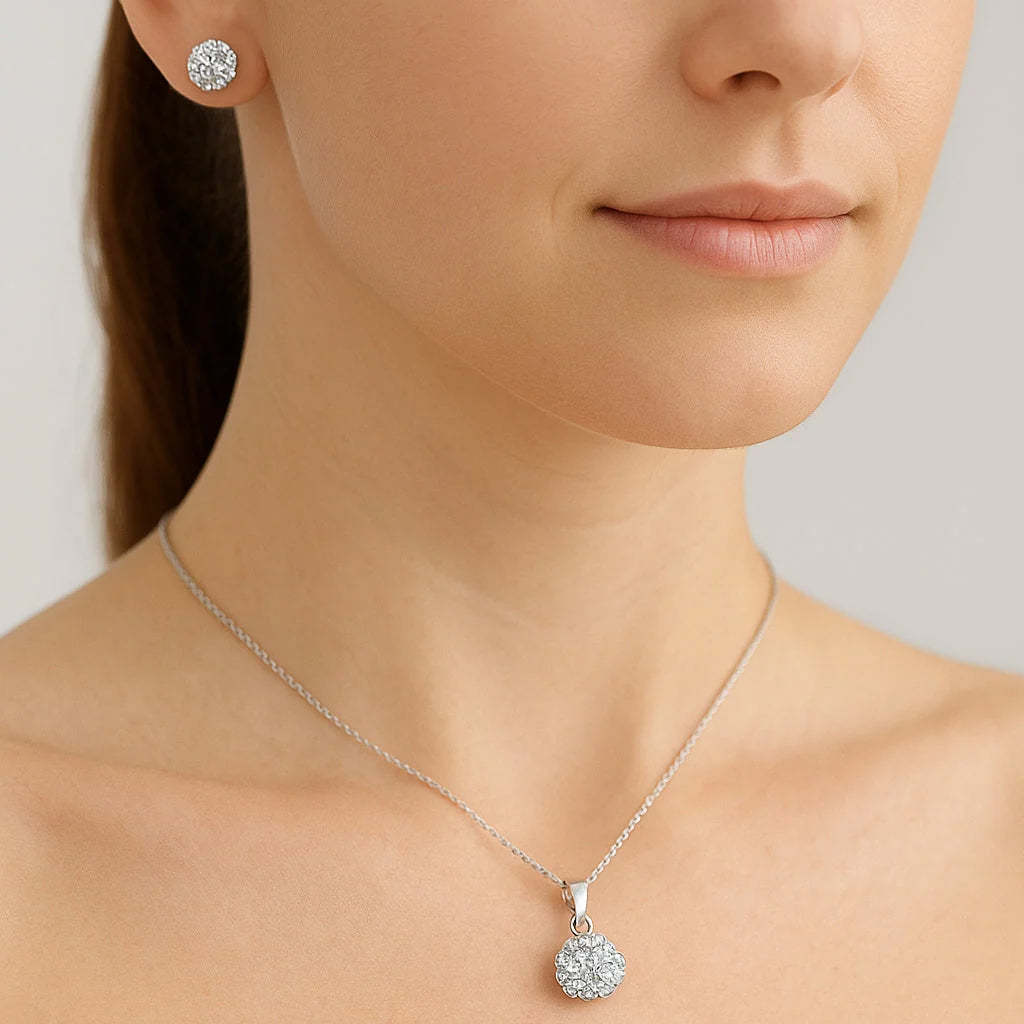 Conjunto Esfera Strass