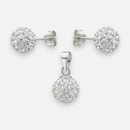 Conjunto Esfera Strass