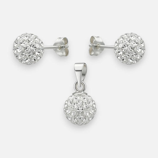 Conjunto Esfera Strass
