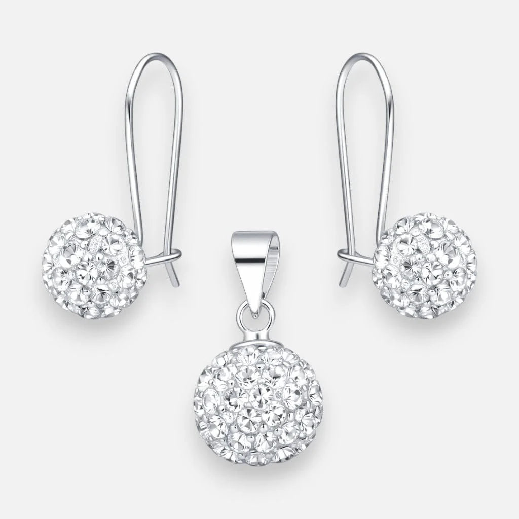 Conjunto Esfera Strass