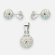 Conjunto Hecho con Cristal Swarovski Tornasol