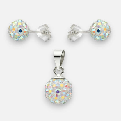 Conjunto Hecho con Cristal Swarovski Tornasol