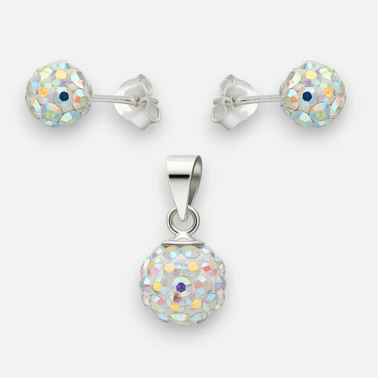 Conjunto Hecho con Cristal Swarovski Tornasol