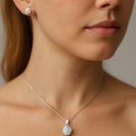 Conjunto Hecho con Cristal Swarovski Tornasol