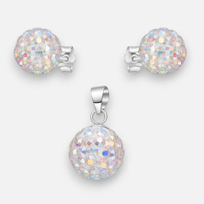Conjunto Hecho con Cristal Swarovski Tornasol