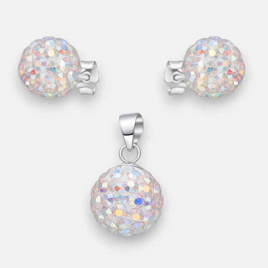 Conjunto Hecho con Cristal Swarovski Tornasol