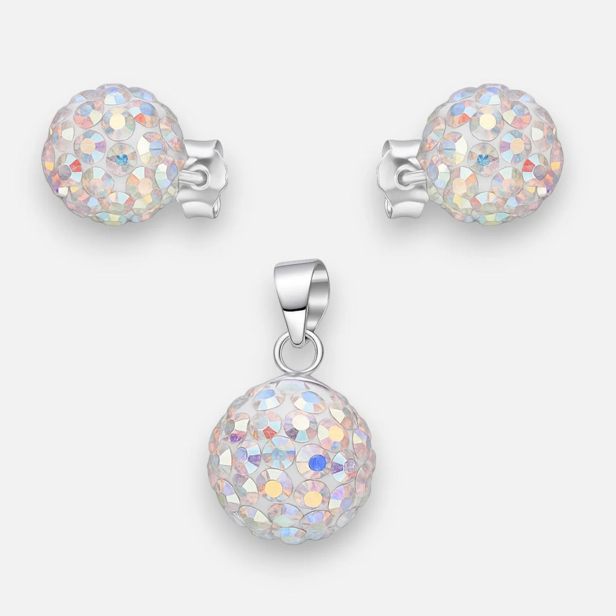 Conjunto Hecho con Cristal Swarovski Tornasol