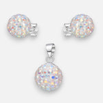 Conjunto Hecho con Cristal Swarovski Tornasol