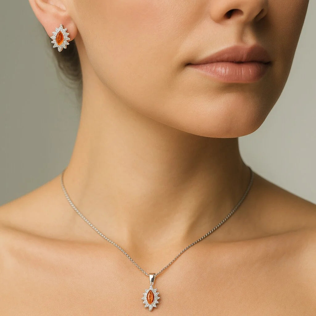 Conjunto Mini Lady Circón Granate