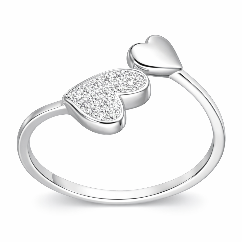 Anillo Ajustable Corazones Circones