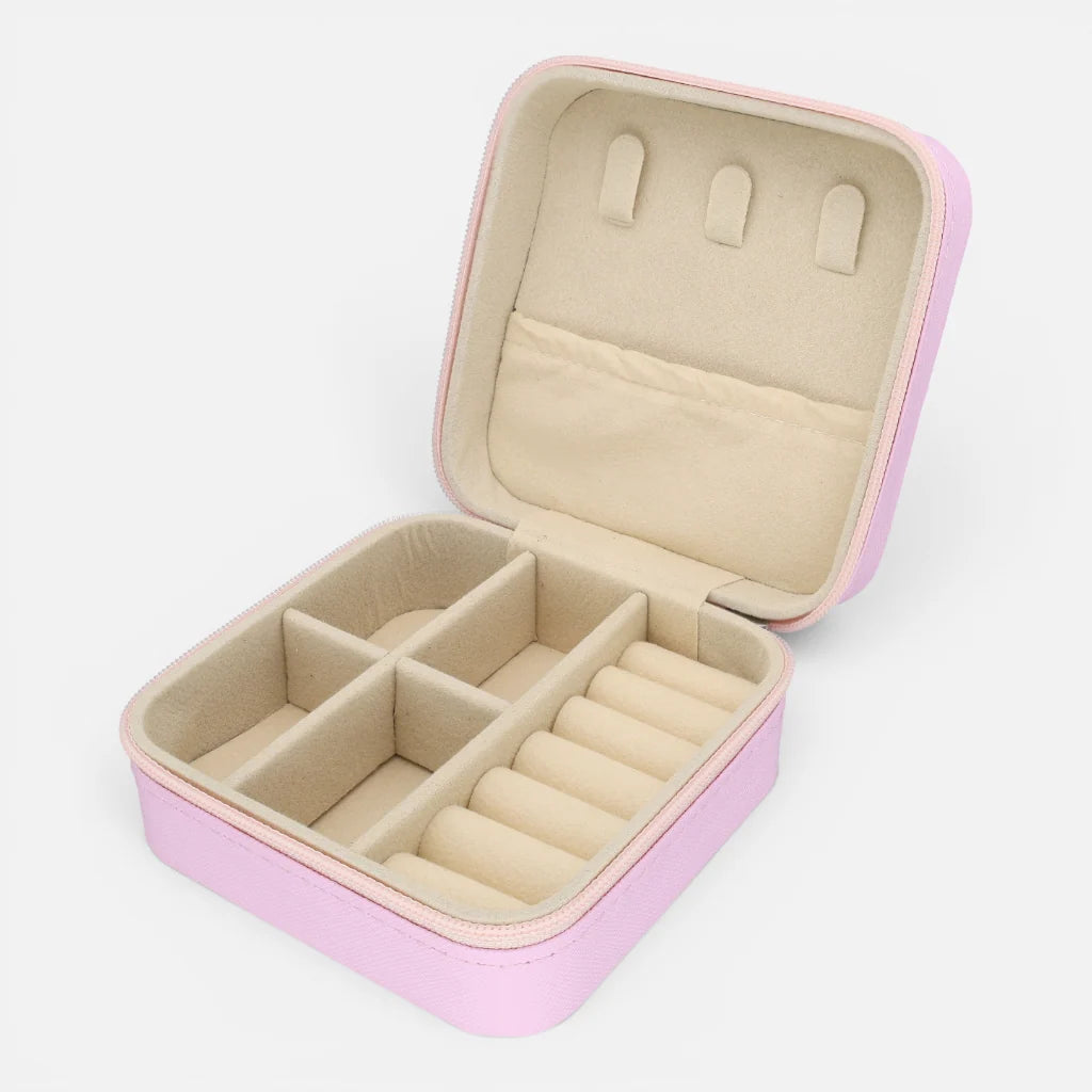 Joyero Organizador Rainbow Collection Rosa Pastel