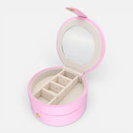 Joyero Rainbow Doble Circular Rosa