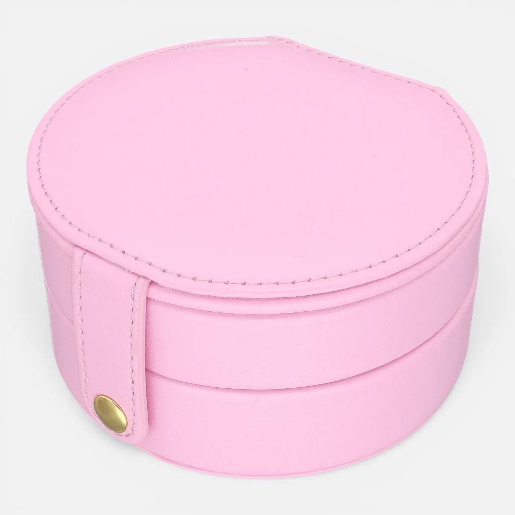 Joyero Rainbow Doble Circular Rosa