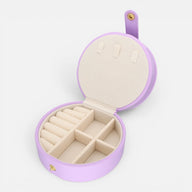 Joyero Rainbow Doble Circular Violeta