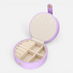 Joyero Rainbow Doble Circular Violeta