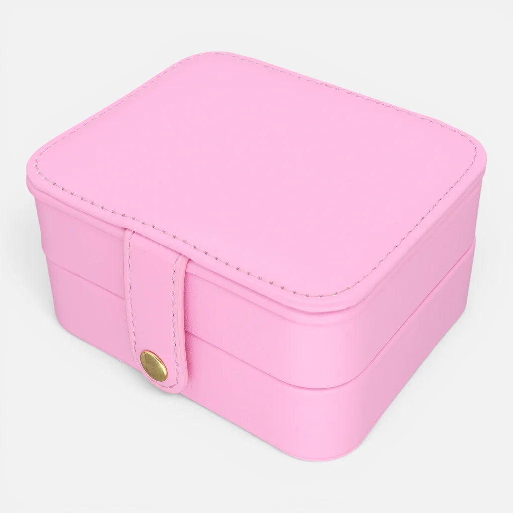 Joyero Rainbow Doble Cuadrado Rosado