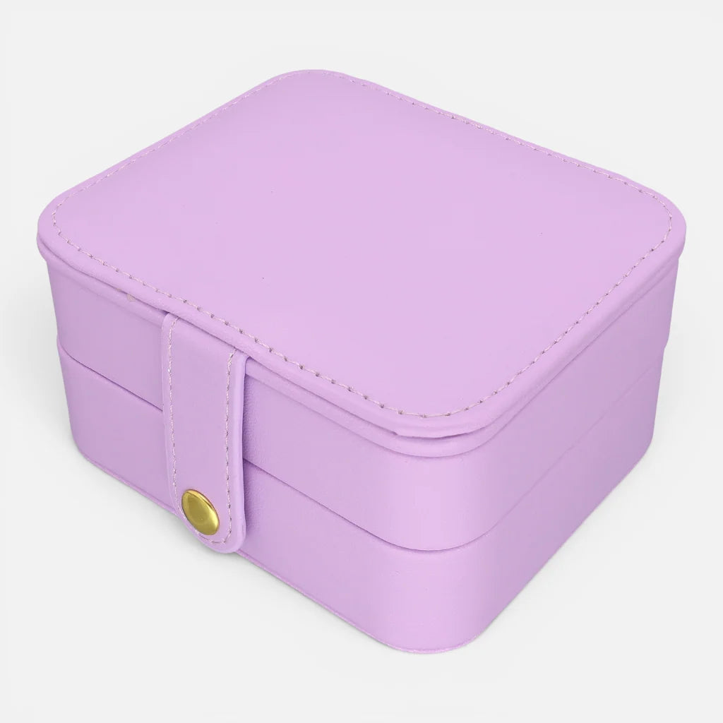Joyero Rainbow Doble Cuadrado Violeta