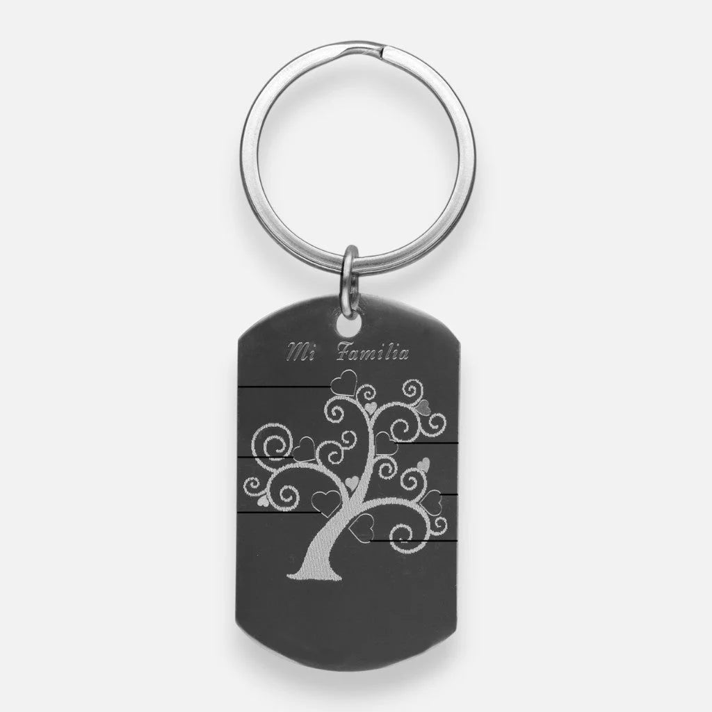 Llavero Mi Familia Personalizado 50x30 mm