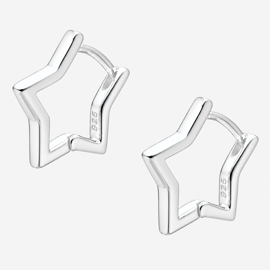 Argolla Huggie Estrella 14 mm