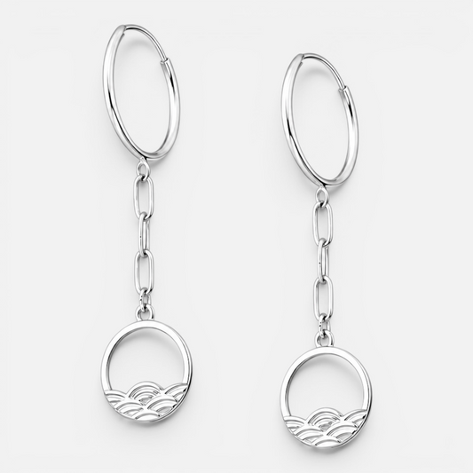 Argolla Eslabones Olas 16 mm