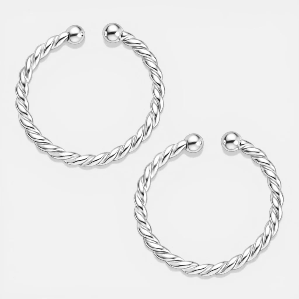 Piercing Argolla Septum Entorchada 10 mm