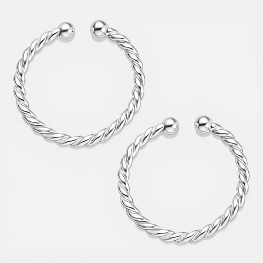 Piercing Argolla Septum Entorchada 10 mm