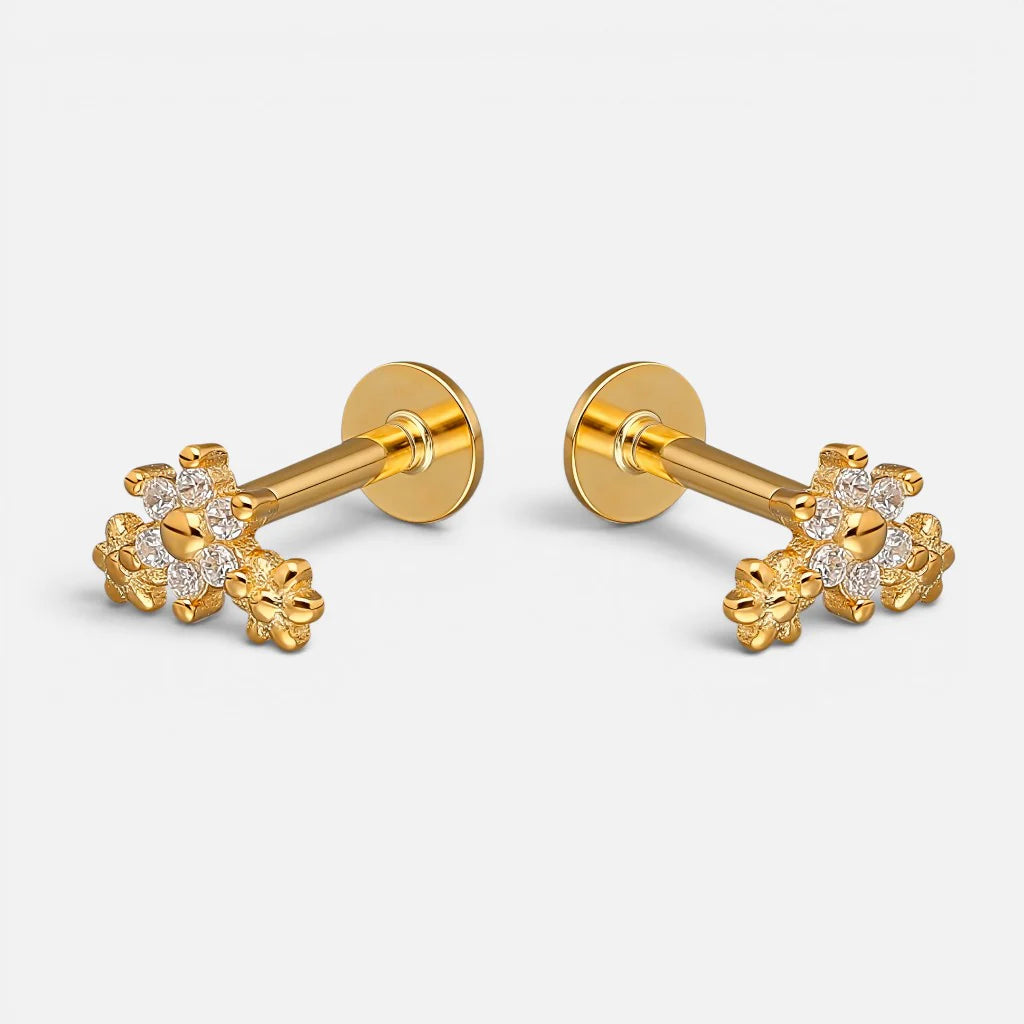 Piercing Flat Flores Circones 7x5 mm