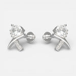 Piercing Flat Líneas Cruzadas Circón