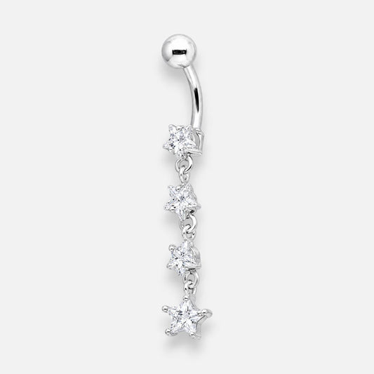 Piercing Ombligo Estrellas Circones