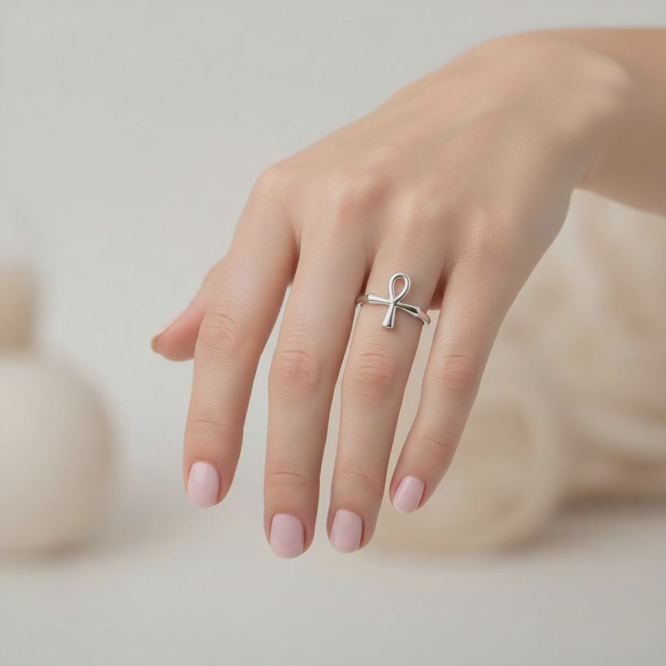 Anillo Cruz Egipcia