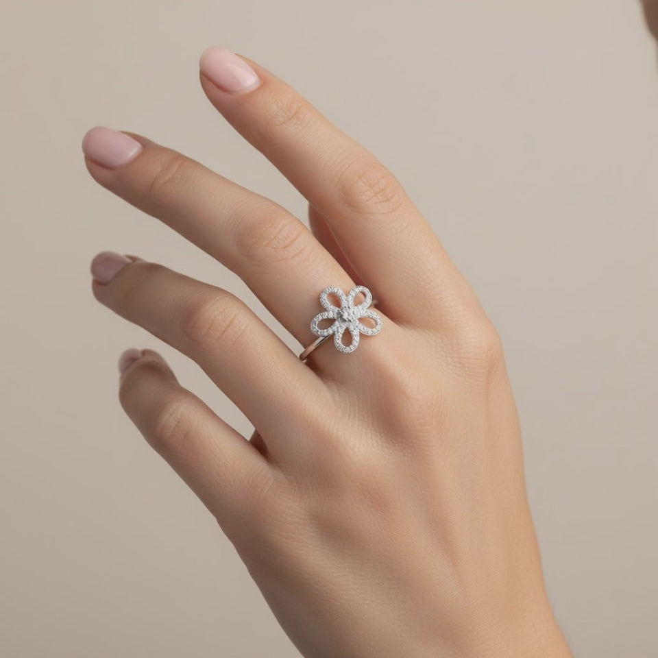 Anillo Flor Circones