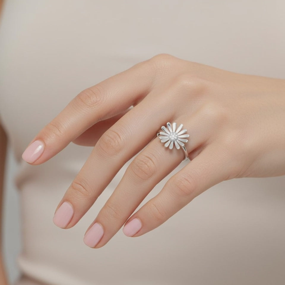 Anillo Flor Margarita Circones