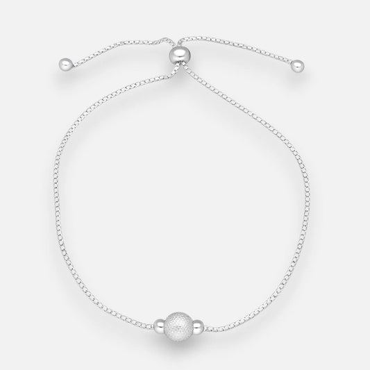 Pulsera Ajustable Veneciana Esfera Satinada