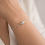 Pulsera Ajustable Veneciana Esfera Satinada