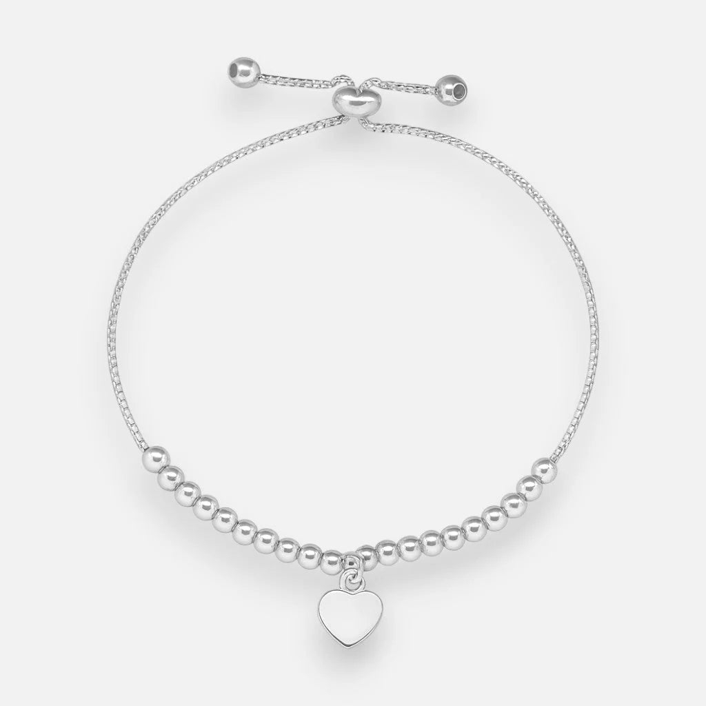 Pulsera Ajustable Esferas Corazón