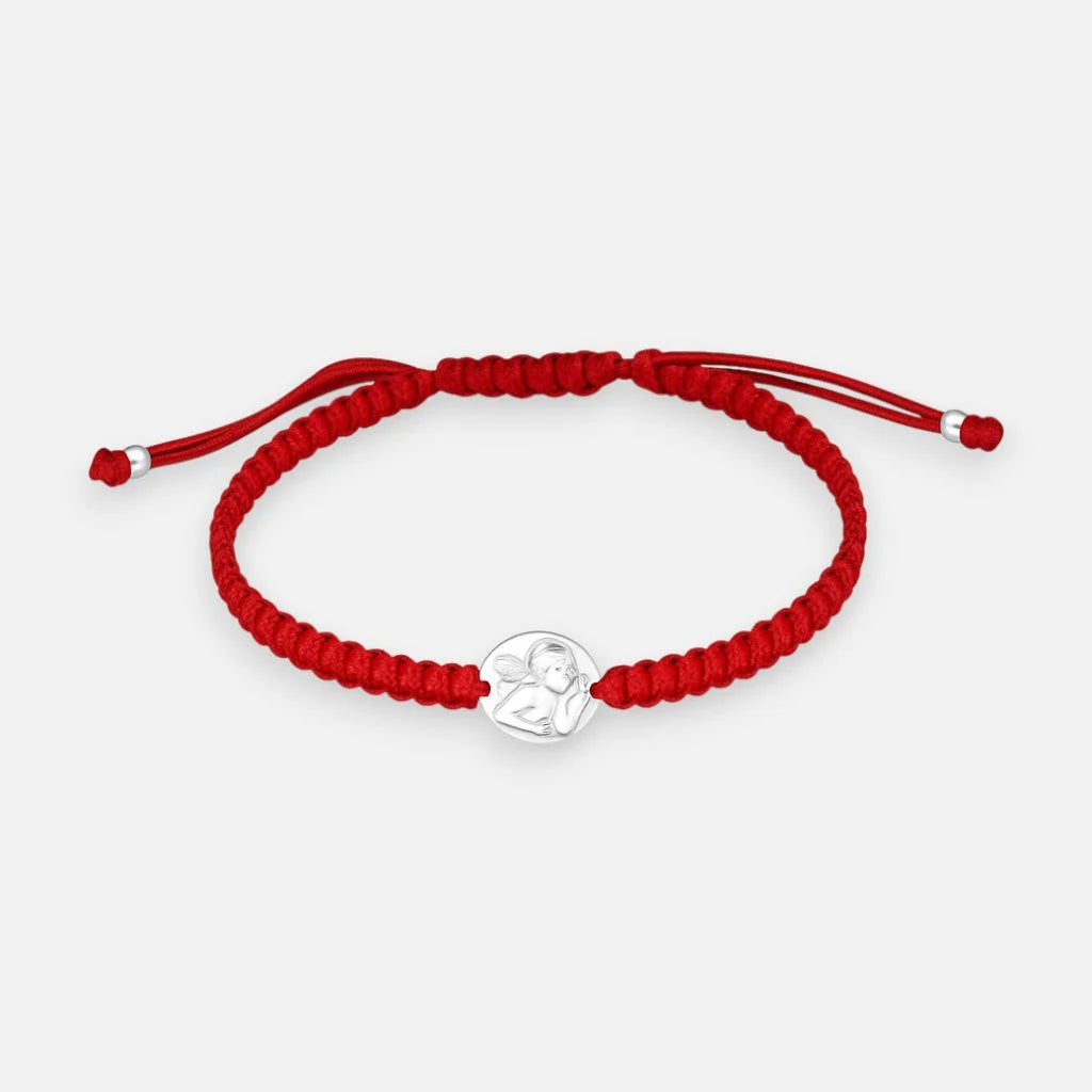 Pulsera Ajustable Mini Baby Hilo Rojo Ángel de la Guarda