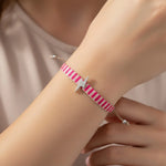 Pulsera Cinta Fucsia Ajustable Rayo Circones