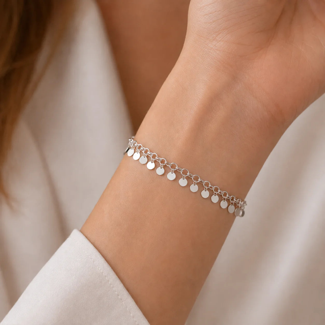 Pulsera Monedas Círculos