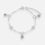 Pulsera Circulos Cristales Hecho con Swarovski