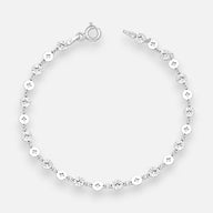 Pulsera Flor Círculos Facetados