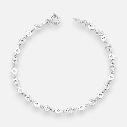 Pulsera Flor Círculos Facetados