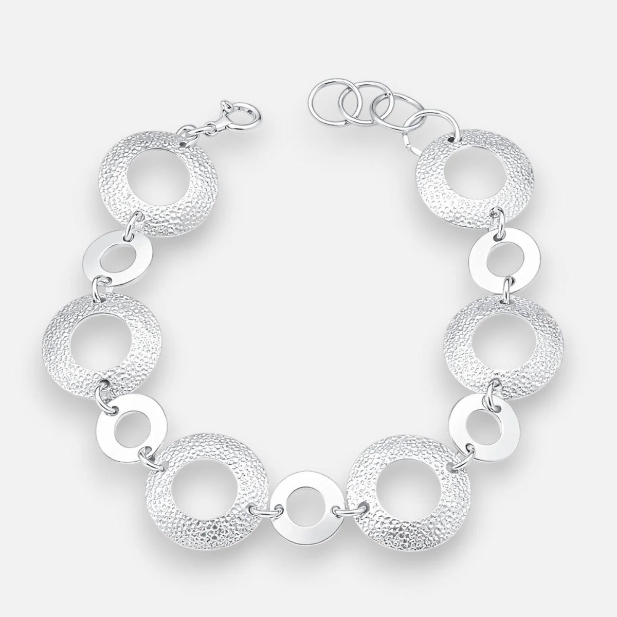 Pulsera Círculos Lisos Facetados