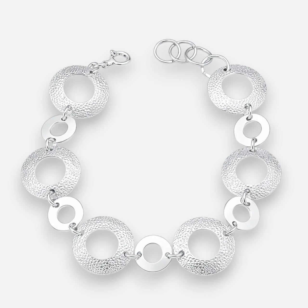 Pulsera Círculos Lisos Facetados