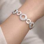 Pulsera Círculos Lisos Facetados