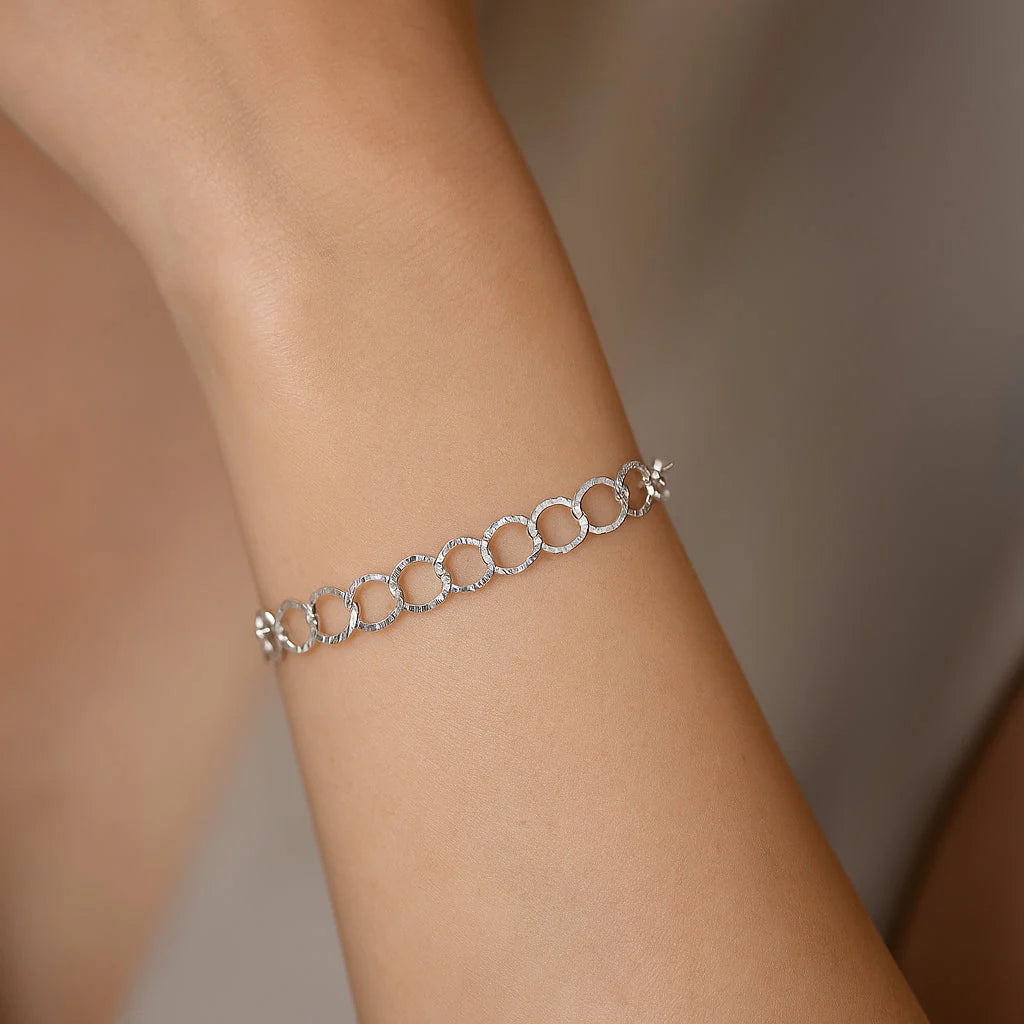 Pulsera Círculos Martillados