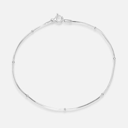 Pulsera Cola de Topo con Esferas