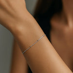 Pulsera Cola de Topo con Esferas